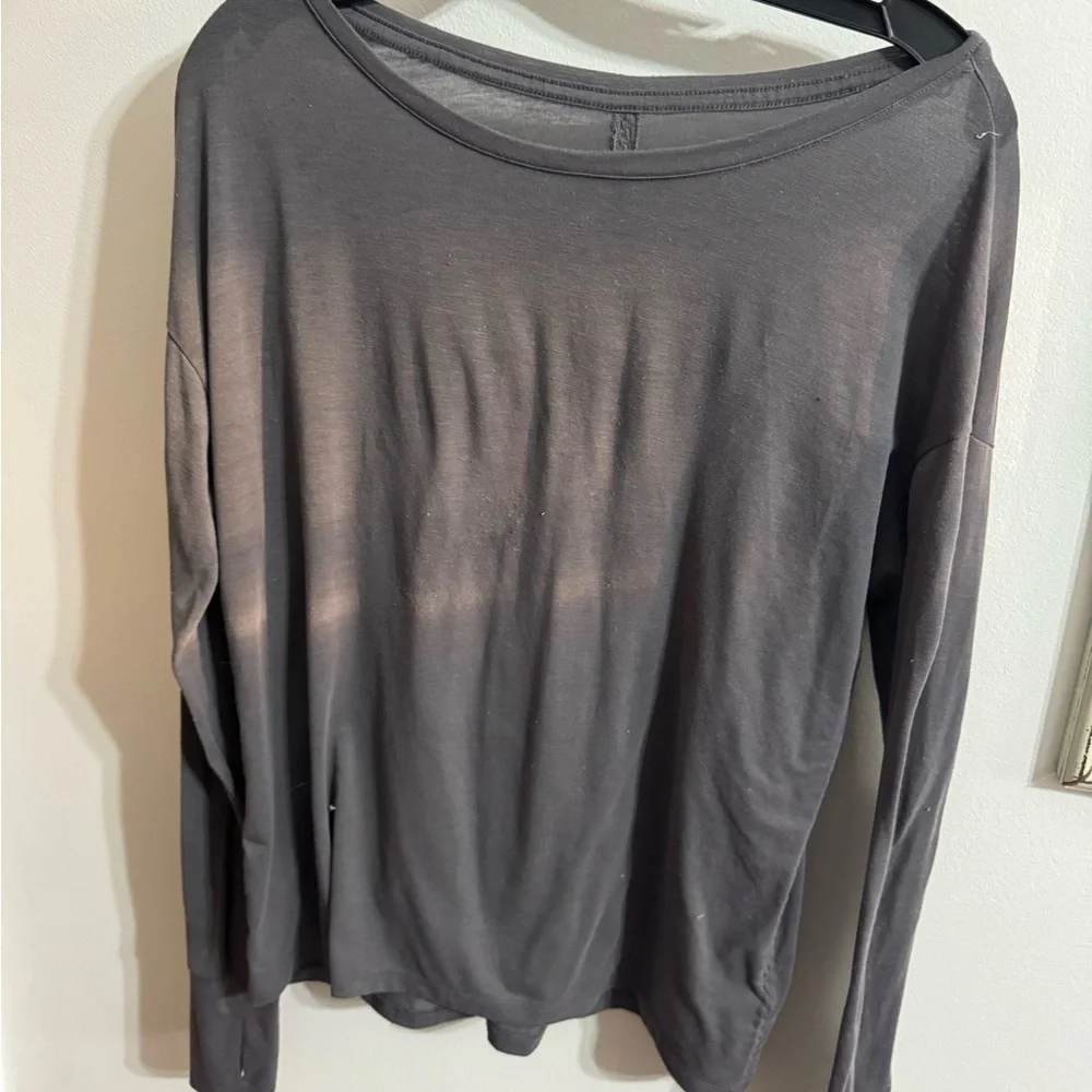 Athleta Women's Gray Long Sleeve Top